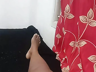 Witness this red-hot tamil wifey get her labia and booty groped until she's