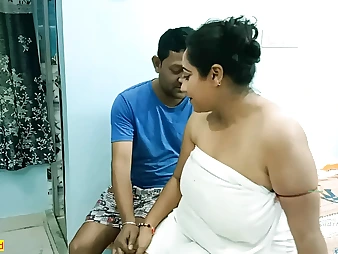 See this Indian MUMMY pay her spouse's debt with her jaws and coochie