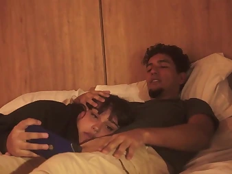 Fantasia & Alison get their cock-squeezing Latina cootchies plowed space fully