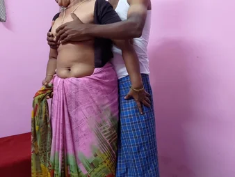 Indian Desi mom with huge jugs devours her own pussy and gets creampied