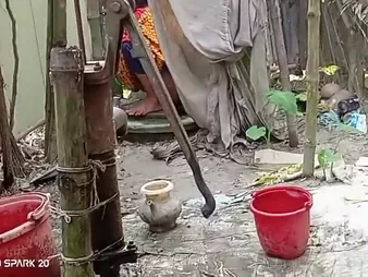My Step-sister-in-law and I have a steamy outdoor sexcapade in the back yard