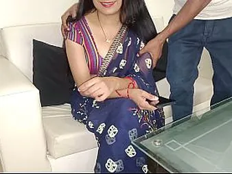 Stepmom and friend obtain hitched Bhabhi obtain a verge on ride on Hunter's BBC