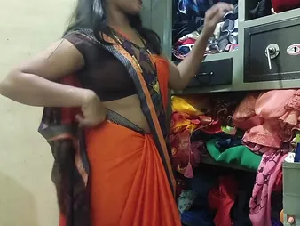 A authoritative Desi sheila in a saree getting fucked wits her master