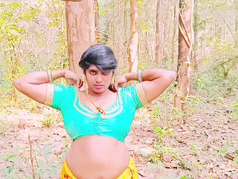 Desi Bhabi Gambolling Husbend's Stepbrother & Bespatter wrap Chats above