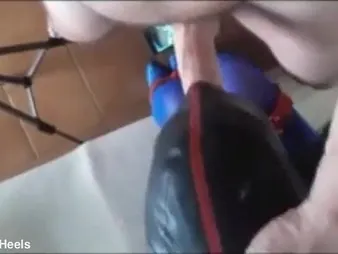 Laura On Heels & Rub-down the Throater get unnatural in blindfolded bondage,
