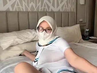 Hot Malay Dames Cosplay in a Down in the mouth Seafaring man Uniform & Teases
