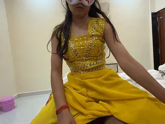 Indian step-sister-in-law gets her throat stopped approximately